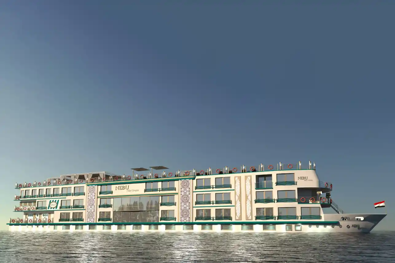 Exterior view of the Nebu Nile Cruise Nile cruise ship